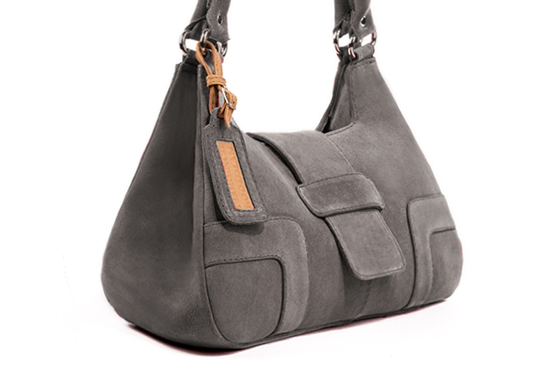 Handcrafted women's luxurious elegant handbag in premium pebble grey leather. Perfect for elevated everyday style.   
                Choose from our luxurious collections of leather and fabric to perfectly match your handbags to your outfits.